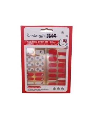 NEW Creme Shop x Hello Kitty Gel Nail Strip Kit in Classic Cutie 35Pcs